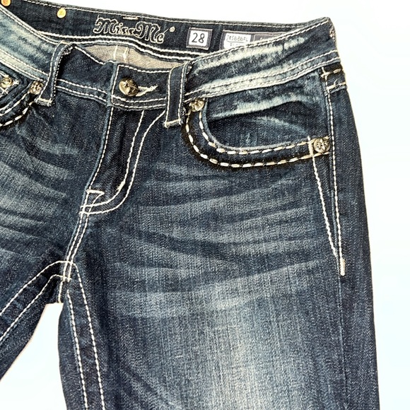 Miss Me Flare Blue Jeans Size 28 - Picture 9 of 11